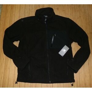 MENS FLEECE NEW BALANCE SZ MED FULL ZIP FLEECE JACKET~BLACK~NWT